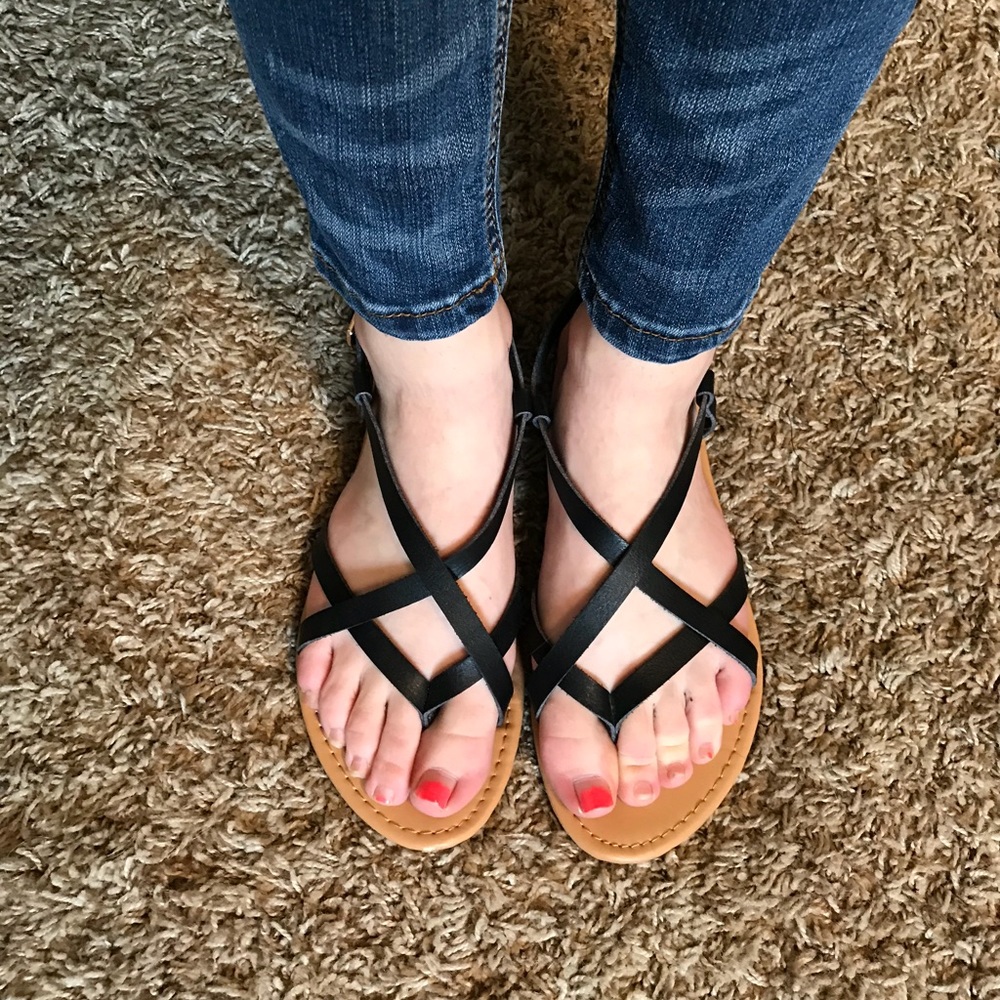 Forever 21 scrappy sandals!